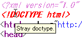 Stray doctype.