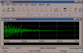 【先頭の無音部分を削除した結果、BMSで使いたい波形が0秒目から始まるようになったことを示すスクリーンショット】